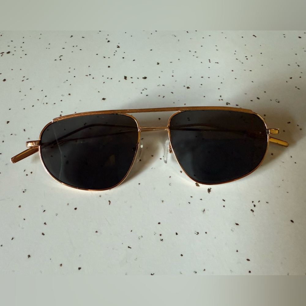 Gold Aviator Sunglasses